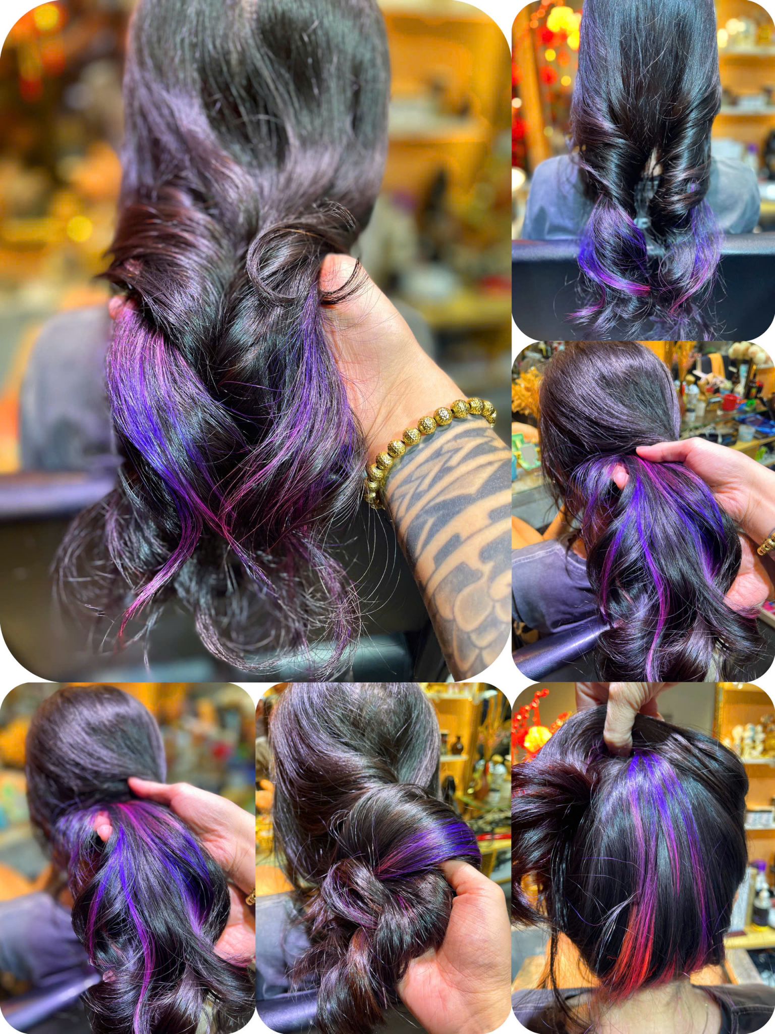 phong cách nhuộm tóc bùng nổ sắc màu